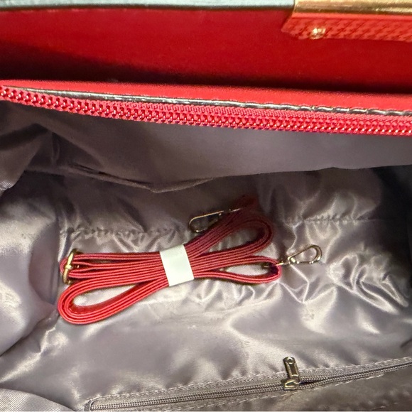 Red Embossed Tote - Picture 4 of 5